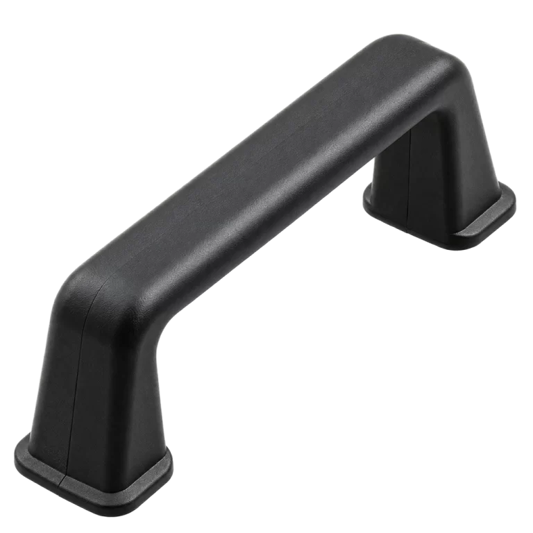 Bow handle providing manual access to construction equipment panels