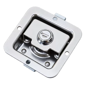 Compact Square Stainless Steel Recessed Paddle Latch ML100-3006