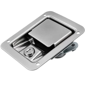 Stainless Steel Recessed Paddle Latch with Key Lock ML100-3009